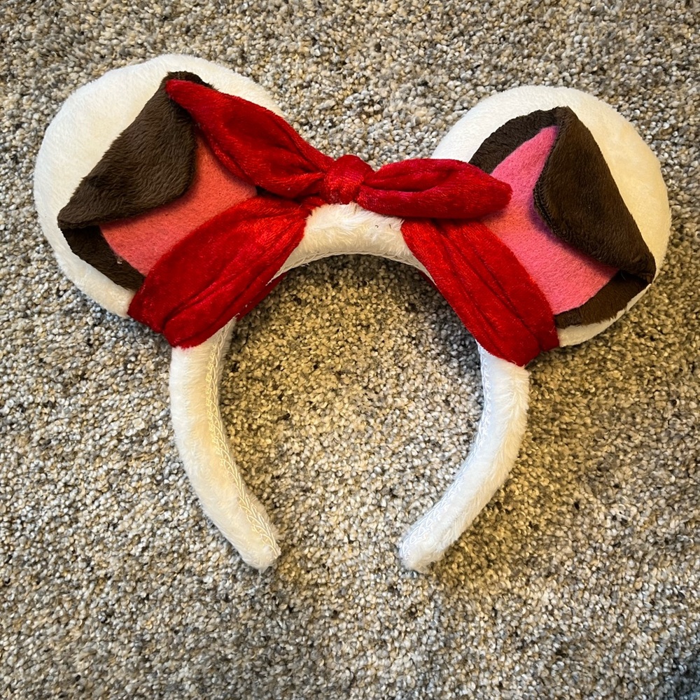 Cute Disney Dog Ears Headband with Red Bow